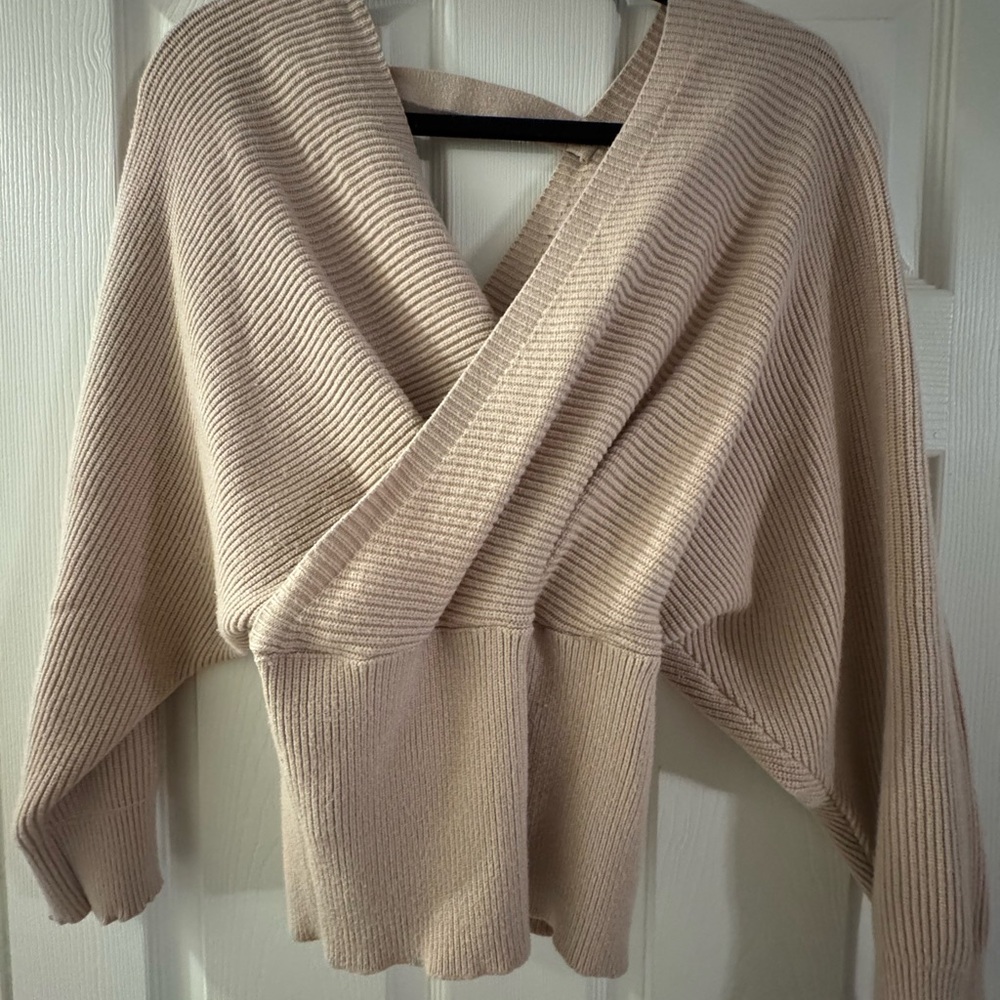 SHEIN Elegant Cream Women's Sweater